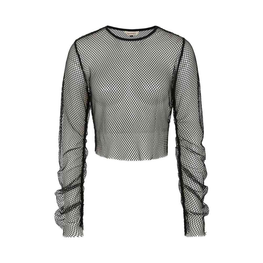 Banned - Zoey Lange ärmel top - Schwarz